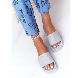 Dam Tofflor På The Big Star HH274688 Grå Plattform 1