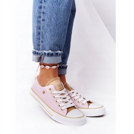 Klassiska damskor Sneakers Big Star HH274455 Rosa 2