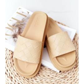 Dam Tofflor På Big Star HH274689 Gul plattform 1