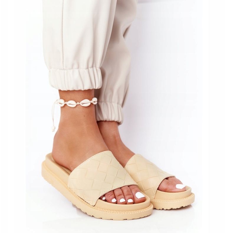 Dam Tofflor På Big Star HH274689 Gul plattform 2