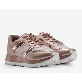 Champagnesneakers ekoläder 2019-447 mångfärgad gyllene 1