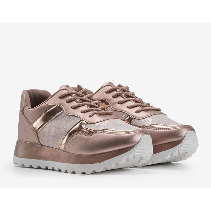 Champagnesneakers ekoläder 2019-447 mångfärgad gyllene 1