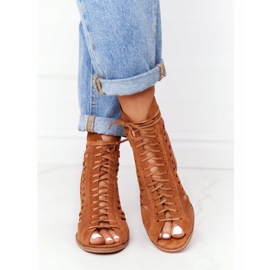 Mocka Openwork Stövlar Maciejka Röd 04040-29 brun 1