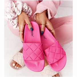 PS1 Gummitofflor för kvinnor Fuchsia Let's Swim rosa 2