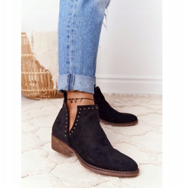 PS1 Svarta smarta korsade stövlar med utskärningar 2