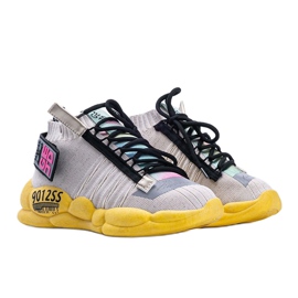 Sneakers beige strumpor Ava mångfärgad 1