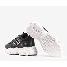 Svarta sneakers med tjocka Annette -sulor 2