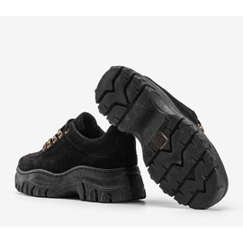 Svarta sneakers med tjock Cecilia -sula 1