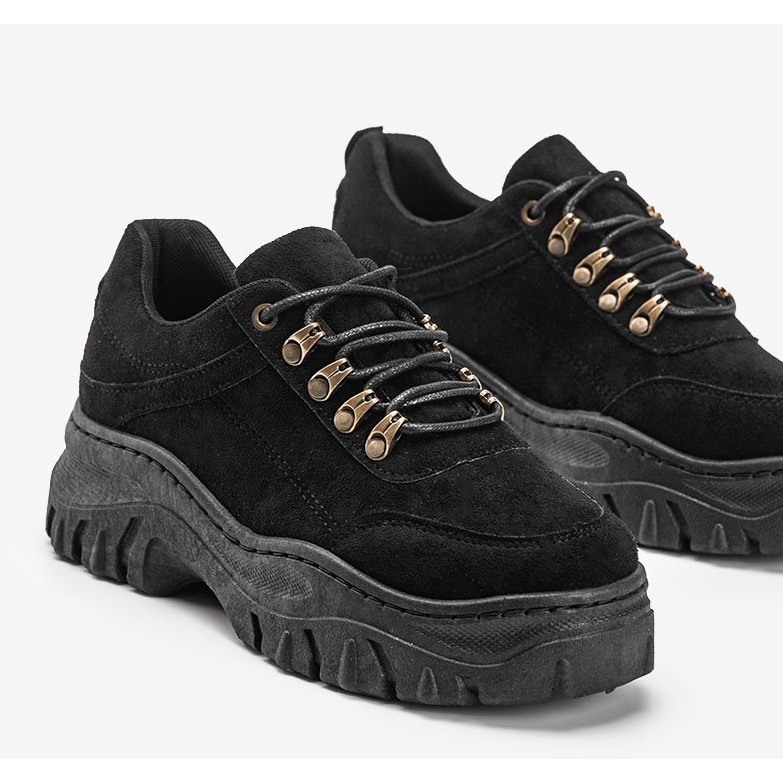 Svarta sneakers med tjock Cecilia -sula 2