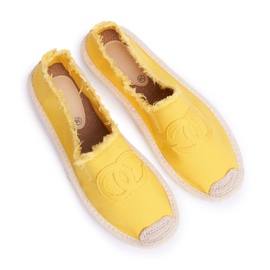 PS1 Yellow Flaure Espadriller för kvinnor gul 5