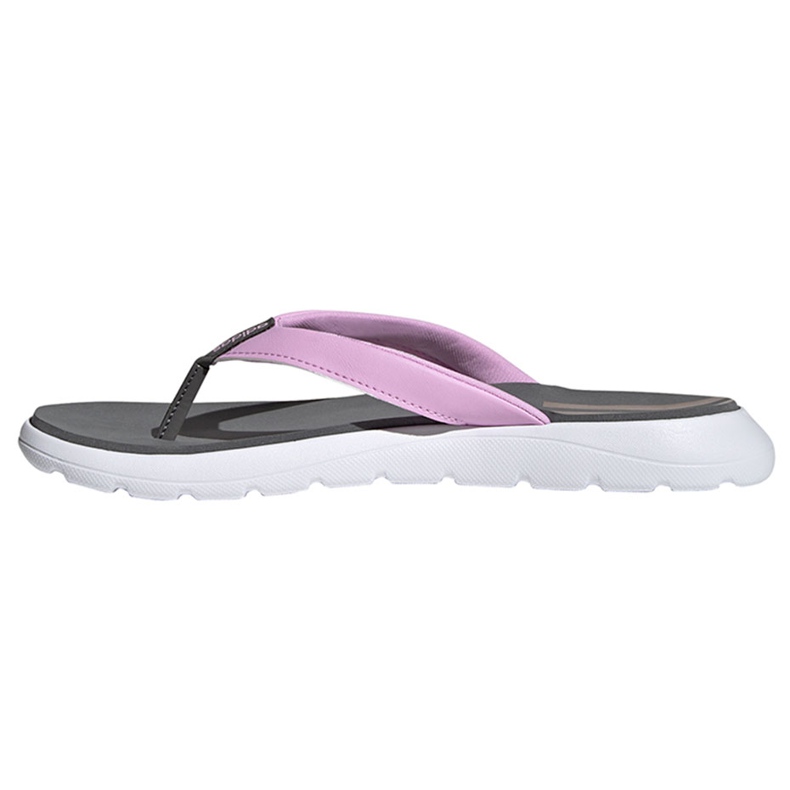 Adidas tofflor Comfort Comfort Flip Flop grå-rosa FY8658 2