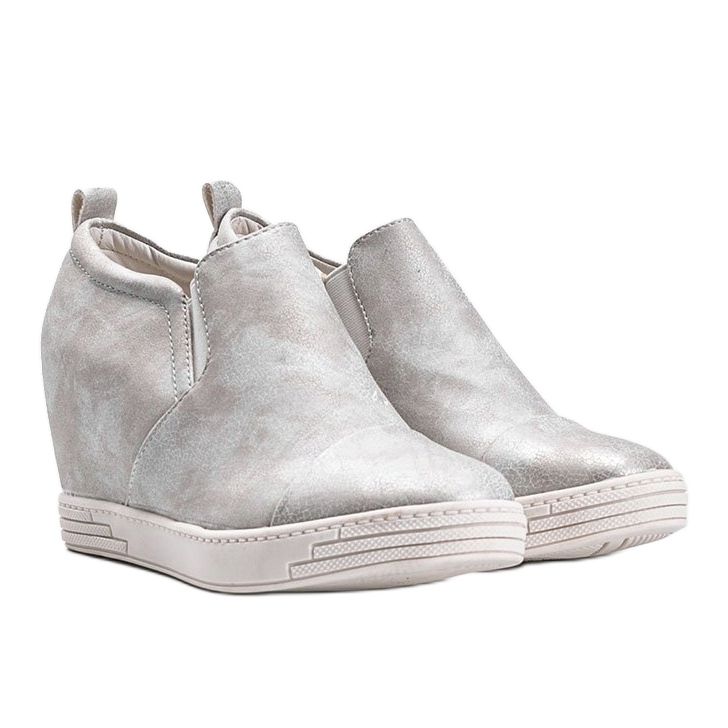 Vita blanka Jayla -sneakers för kvinnor silver- 1
