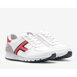 Vita, avslappnade kvinnors sportskor Lizabeth 1