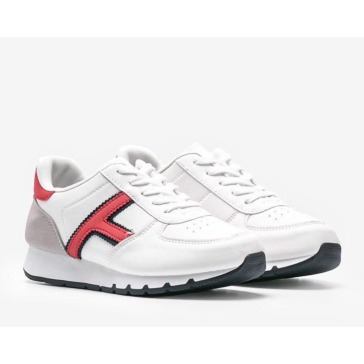 Vita, avslappnade kvinnors sportskor Lizabeth 1