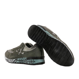 Omarion khaki sneakers för män mångfärgad grön 1