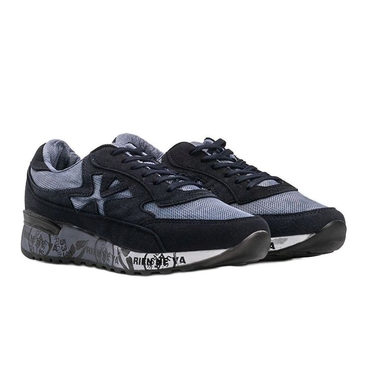 Omarion marinblå herrskor mångfärgad 1