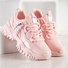 SHELOVET Vårmode Sneakers rosa 2