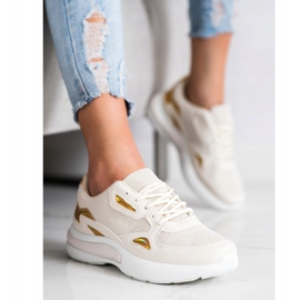 Creamberry'S Sneakers med Holo -insatser beige 2