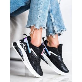 SHELOVET Bekväma mode sneakers svart 1