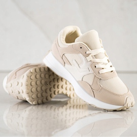 SHELOVET Beige sneakers brun 2