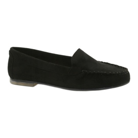 Sergio Leone Dam svart mocka loafers MK722 1