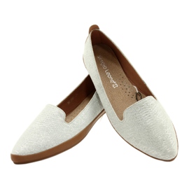 Sergio Leone silvergrå ballerinaskor MK700 silver- 3