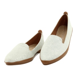 Sergio Leone silvergrå ballerinaskor MK700 silver- 1