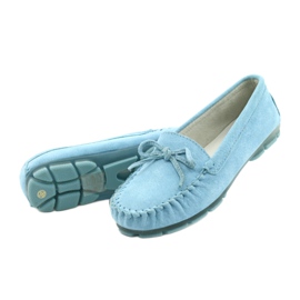 Dam Läder Loafers Blå Filippo DP1204 / 21 BL 2