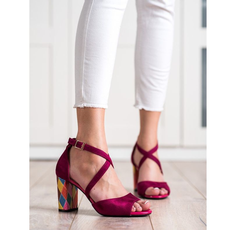 Trendiga Sergio Leone pumps rosa 1