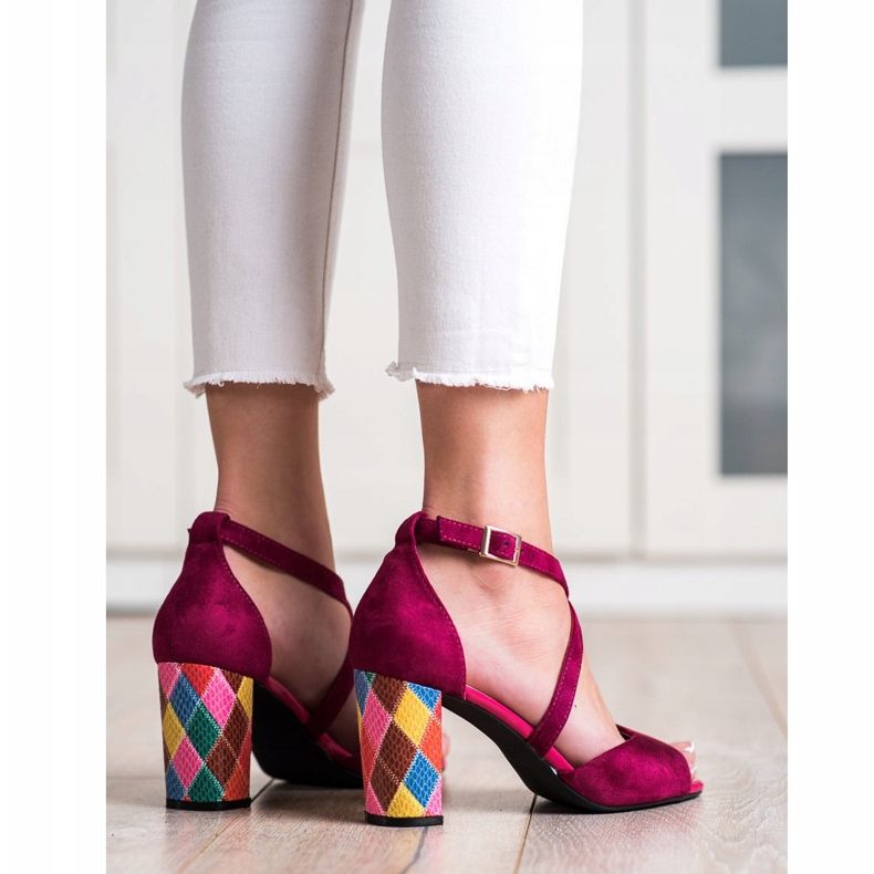 Trendiga Sergio Leone pumps rosa 2