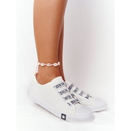 Dam Sneakers Big Star HH274094 Vit med manschetter 2