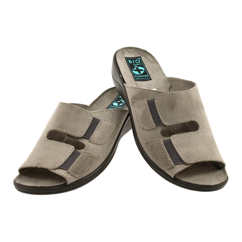 Adanex BIO Nature 26025 tofflor för kvinnor grå 3