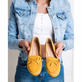 Abloom Mocka herrar med en rosett gul 2