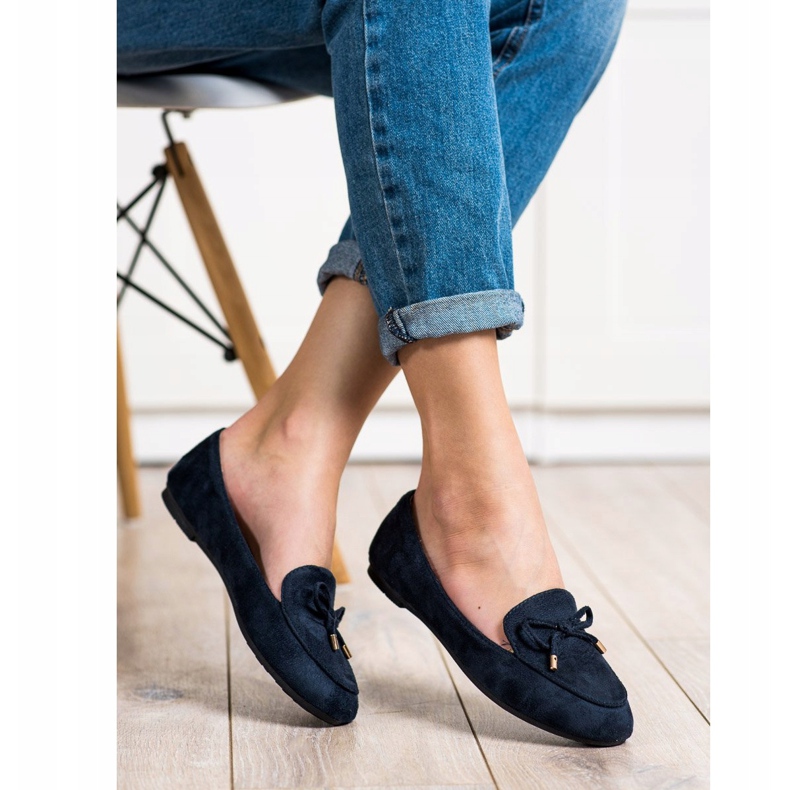 Abloom Mocka herrar med en rosett blå 2