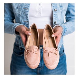 Abloom Mocka herrar med en rosett rosa 1