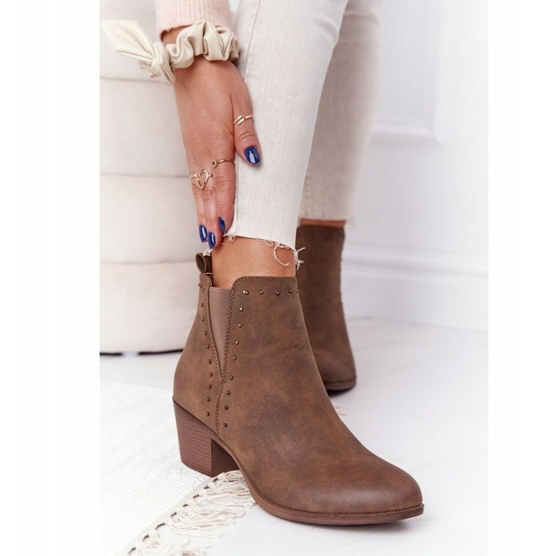 PJ1 Varma stövlar för kvinnor Jodhpur stövlar Khaki Morgan brun 2