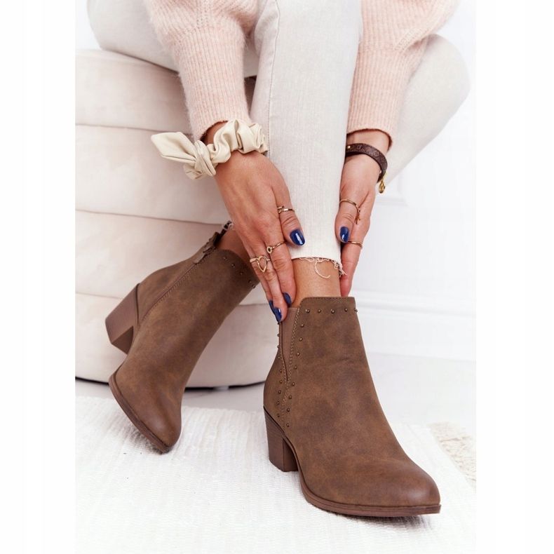 PJ1 Varma stövlar för kvinnor Jodhpur stövlar Khaki Morgan brun 1