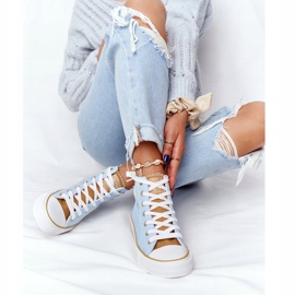 Kvinnors höga sneakers Big Star HH274449 Blå 1