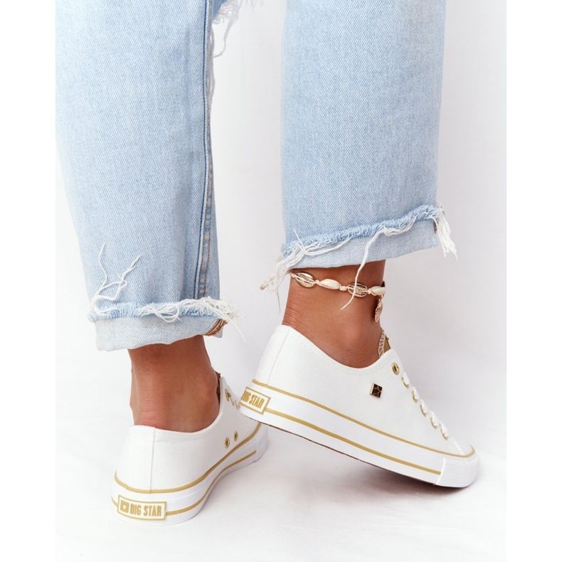 Klassiska damskor Sneakers Big Star HH274458 Vit 2