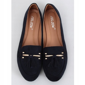 Marinblå loafers för kvinnor 9988-159 DK.BLUE 1