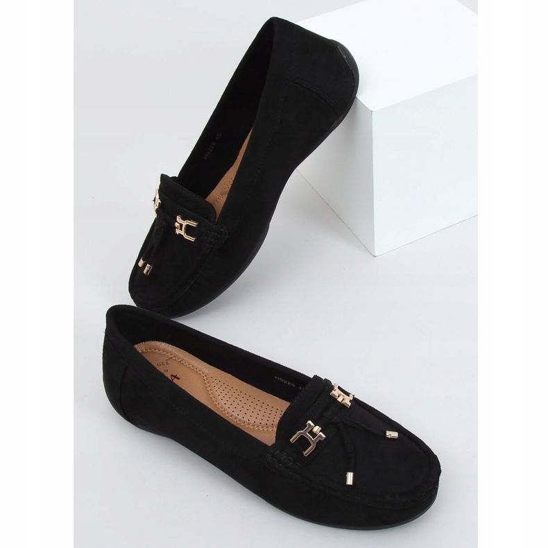 Svart damskor med plattformssvarta H9228 Negro 1