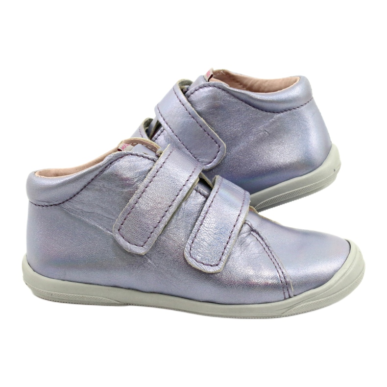 Girls 'Leather kardborrskor 1264 holografisk mazurek purpur 4