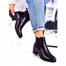 J. Star Kvinnors varma stövlar Jodhpur -stövlar på hälen för alltid svart 2