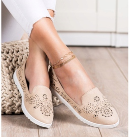 Renda Mocka herrar med kristaller beige 2