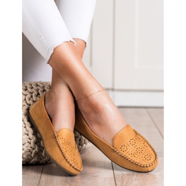 Best Shoes Loafers med öppet mönster brun 2