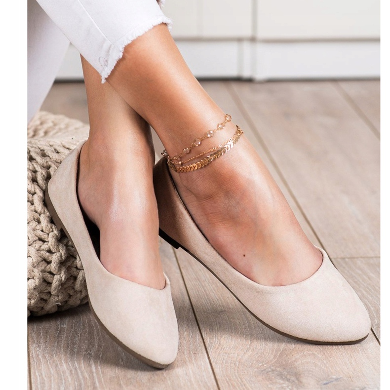 Klassiska VINCEZA -ballerinor beige 1