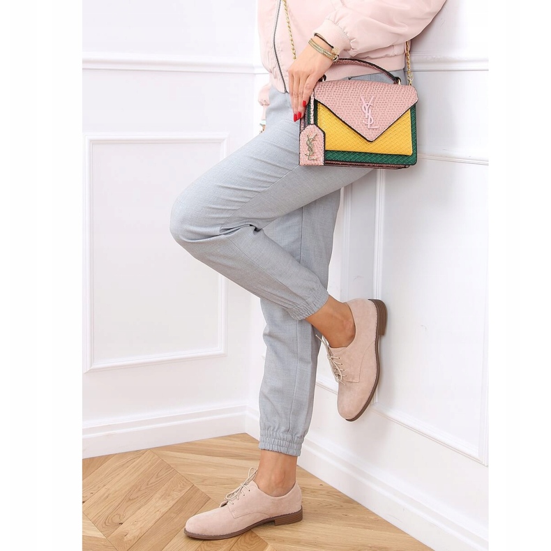 Rosa G325 Rosa snörda loafers 1