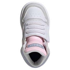 Adidas Hoops Mid 2.0 I Jr FY9290 skor rosa grå 2