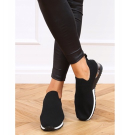 Svart LDH006 Svarta strumpor sportskor 2