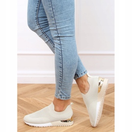 Beige strumpor LDH006 Beige sportskor 2